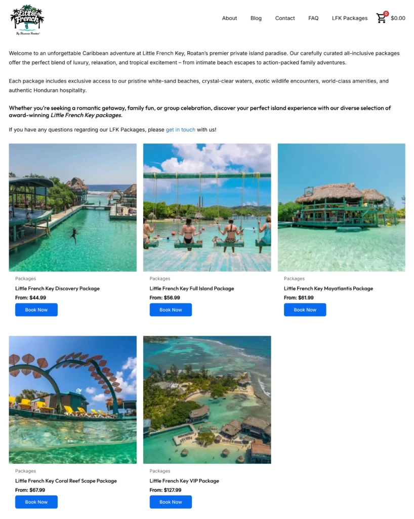 choose a little french key package