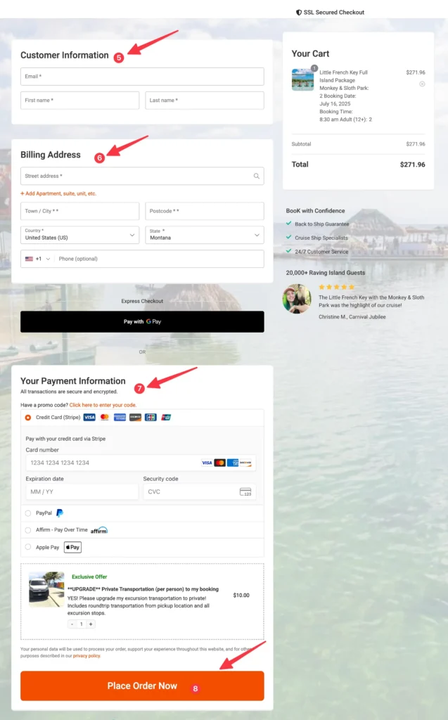 little french key checkout